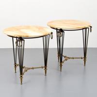 Pair of Neoclassical Tables Attributed to Gilbert Poillerat - Sold for $2,125 on 01-29-2022 (Lot 54).jpg